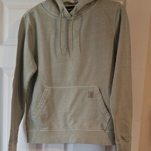 Womens Size S Carhartt Light Sage Green Pullover Hoodie